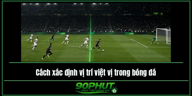 Cách xác định vị trí việt vị trong bóng đá Cách xác định vị trí việt vị trong bóng đá