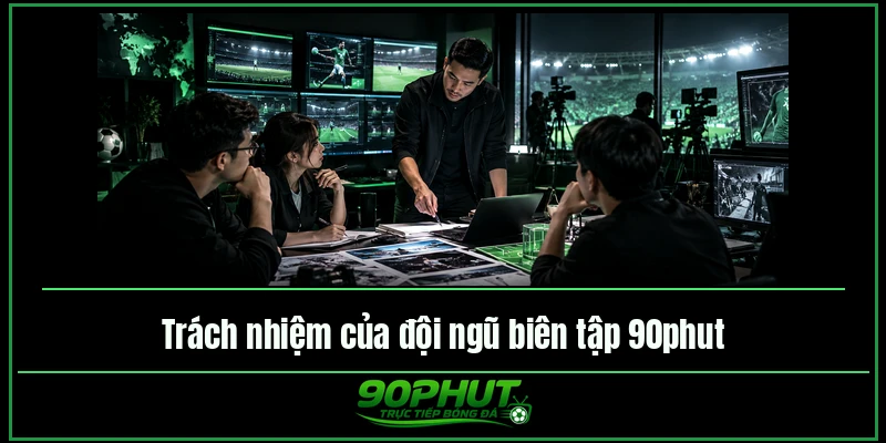 Trách nhiệm của đội ngũ biên tập trực tiếp bóng đá 90phut Trách nhiệm của đội ngũ biên tập trực tiếp bóng đá 90phut