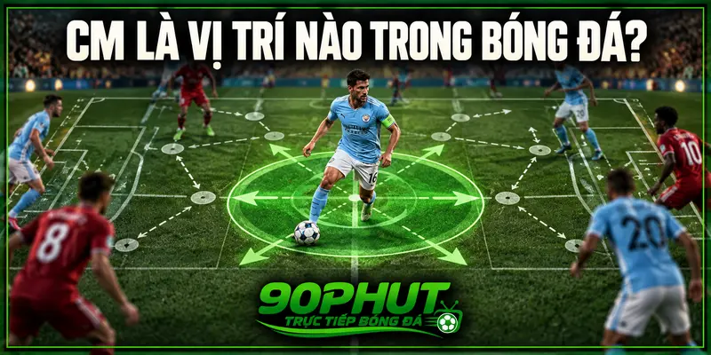 CM là vị trí nào trong bóng đá CM là vị trí nào trong bóng đá