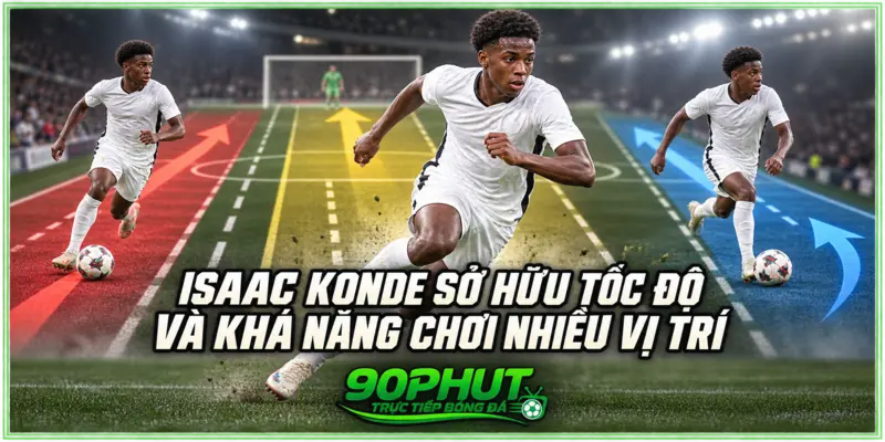 Isaac Konde sở hữu tốc độ và khả năng chơi nhiều vị trí Isaac Konde sở hữu tốc độ và khả năng chơi nhiều vị trí