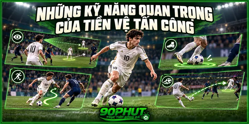 Những kỹ năng quan trọng của tiền vệ tấn công