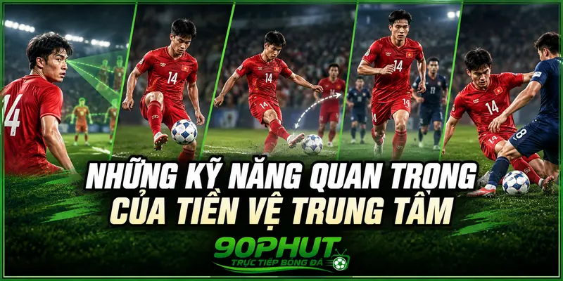 Những kỹ năng quan trọng của tiền vệ trung tâm Những kỹ năng quan trọng của tiền vệ trung tâm