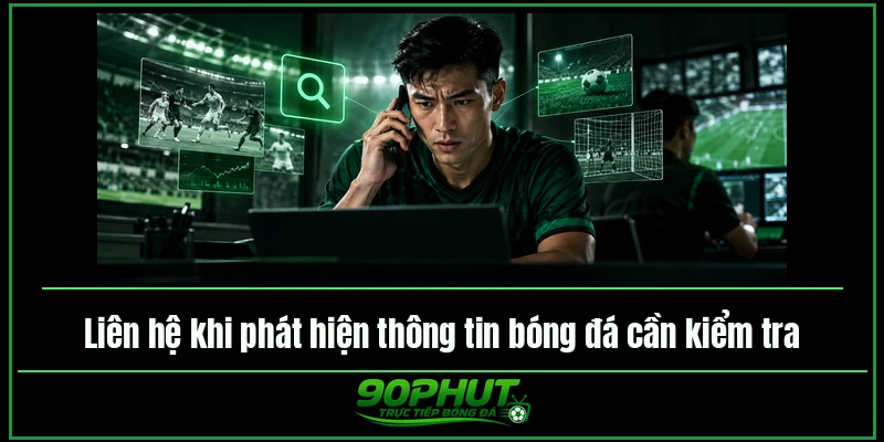 Liên hệ khi phát hiện thông tin bóng đá cần kiểm tra Liên hệ khi phát hiện thông tin bóng đá cần kiểm tra