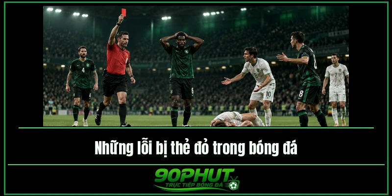 Những lỗi bị thẻ đỏ trong bóng đá Những lỗi bị thẻ đỏ trong bóng đá
