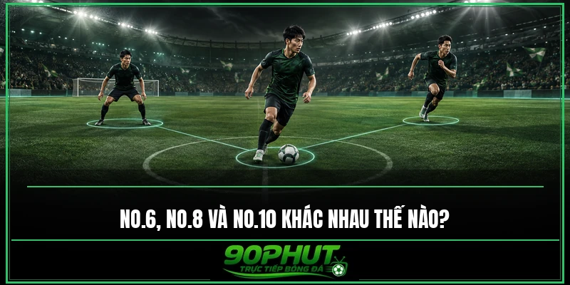 No.6, No.8 và No.10 trong bóng đá khác nhau thế nào No.6, No.8 và No.10 trong bóng đá khác nhau thế nào