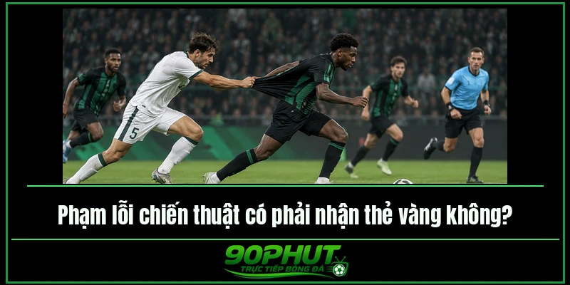 Phạm lỗi chiến thuật có phải nhận thẻ vàng không Phạm lỗi chiến thuật có phải nhận thẻ vàng không