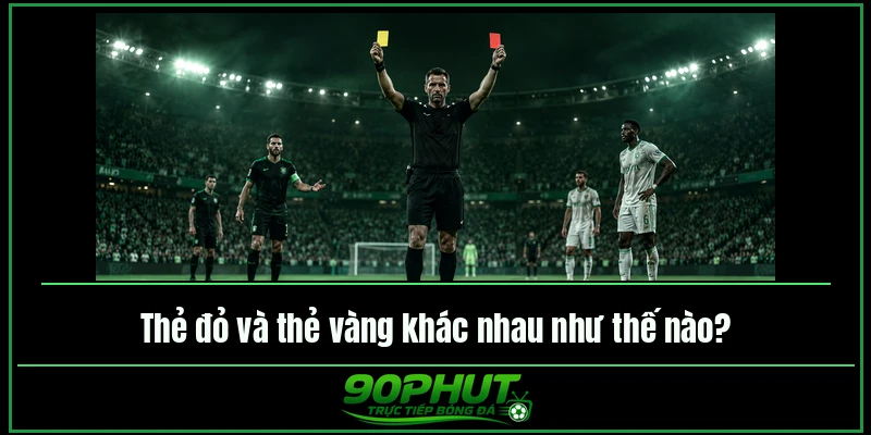 Thẻ đỏ và thẻ vàng khác nhau như thế nào Thẻ đỏ và thẻ vàng khác nhau như thế nào