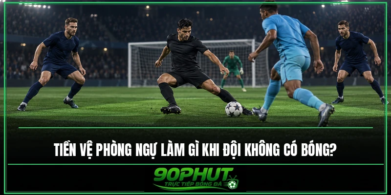 Tiền vệ phòng ngự làm gì khi đội không có bóng Tiền vệ phòng ngự làm gì khi đội không có bóng