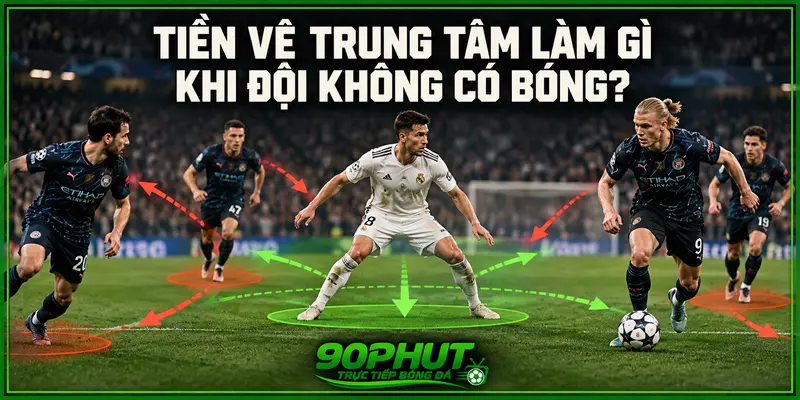 Tiền vệ trung tâm làm gì khi đội không có bóng Tiền vệ trung tâm làm gì khi đội không có bóng